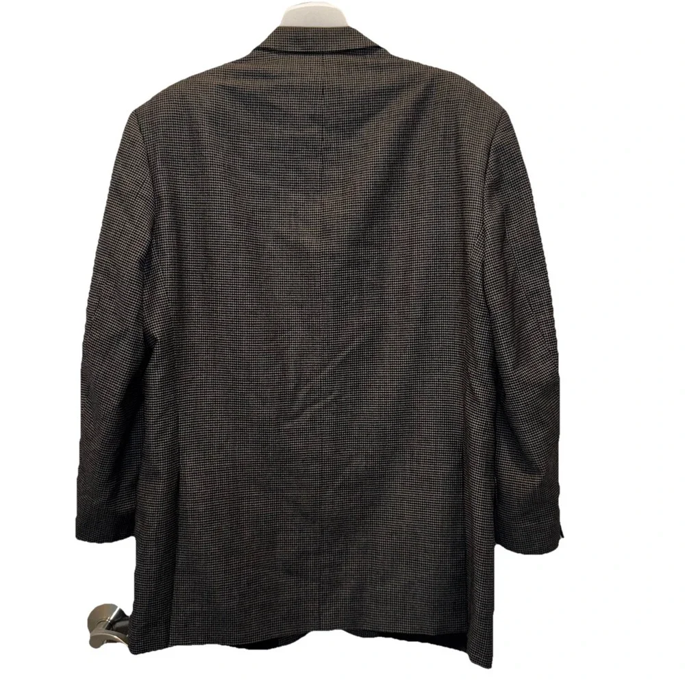 Vtg Bernini Mens Sz 44L Blazer Italy Made Sports Coat Suit Jacket Silk‎ Textured